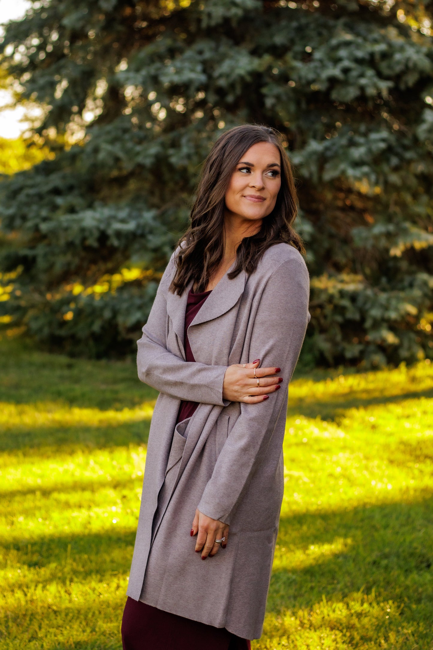 (SALE) Catch Me If I Fall Cardigan (Mocha)