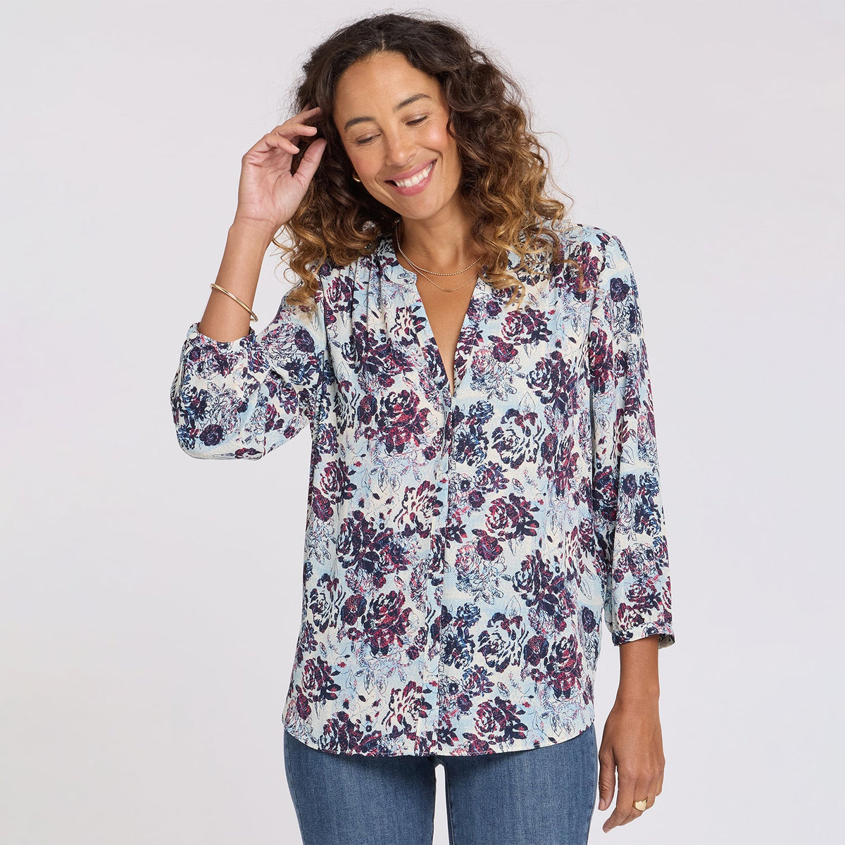 Pintuck Blouse - Ballad Abloom