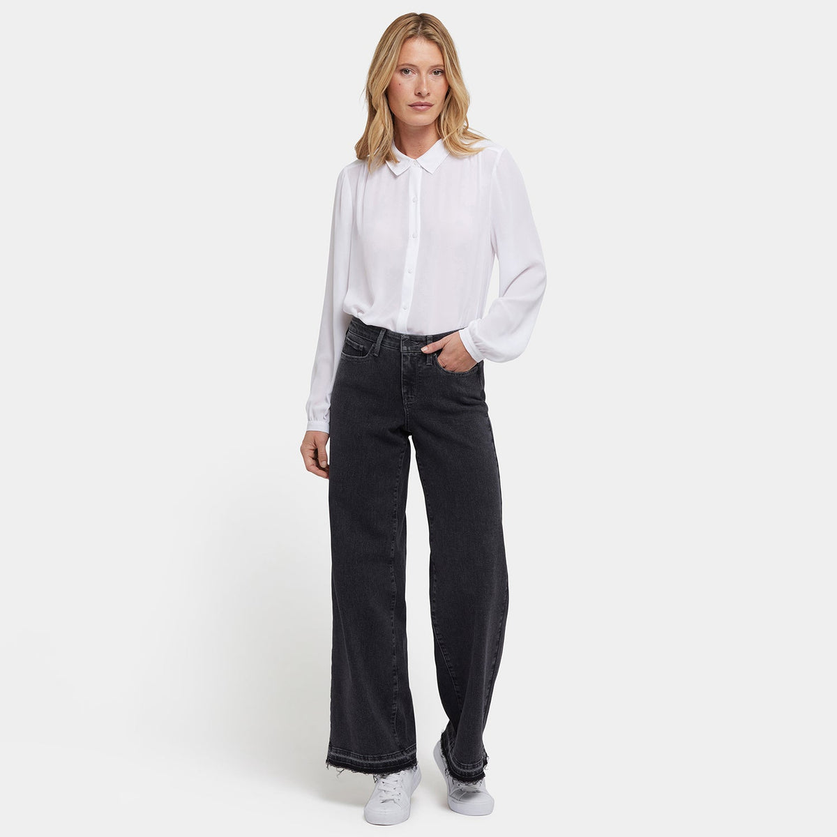 Teresa Wide Leg Jeans - Slate Stone