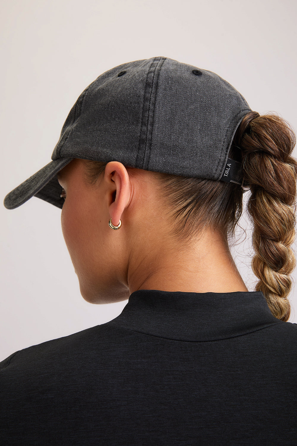 Tala Logo Embroidered Cap - Washed Black