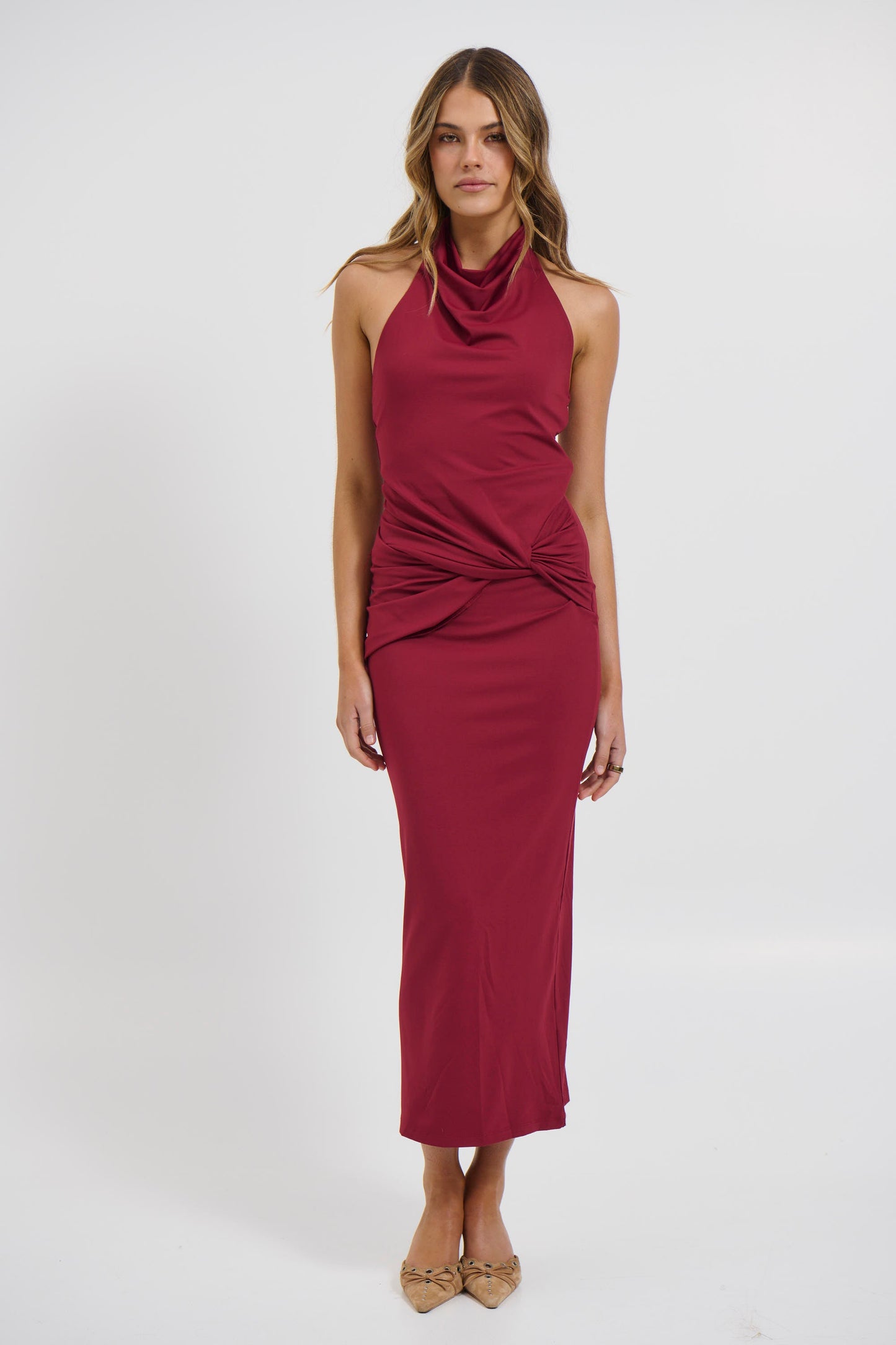 Darling Maxi Dress Wine