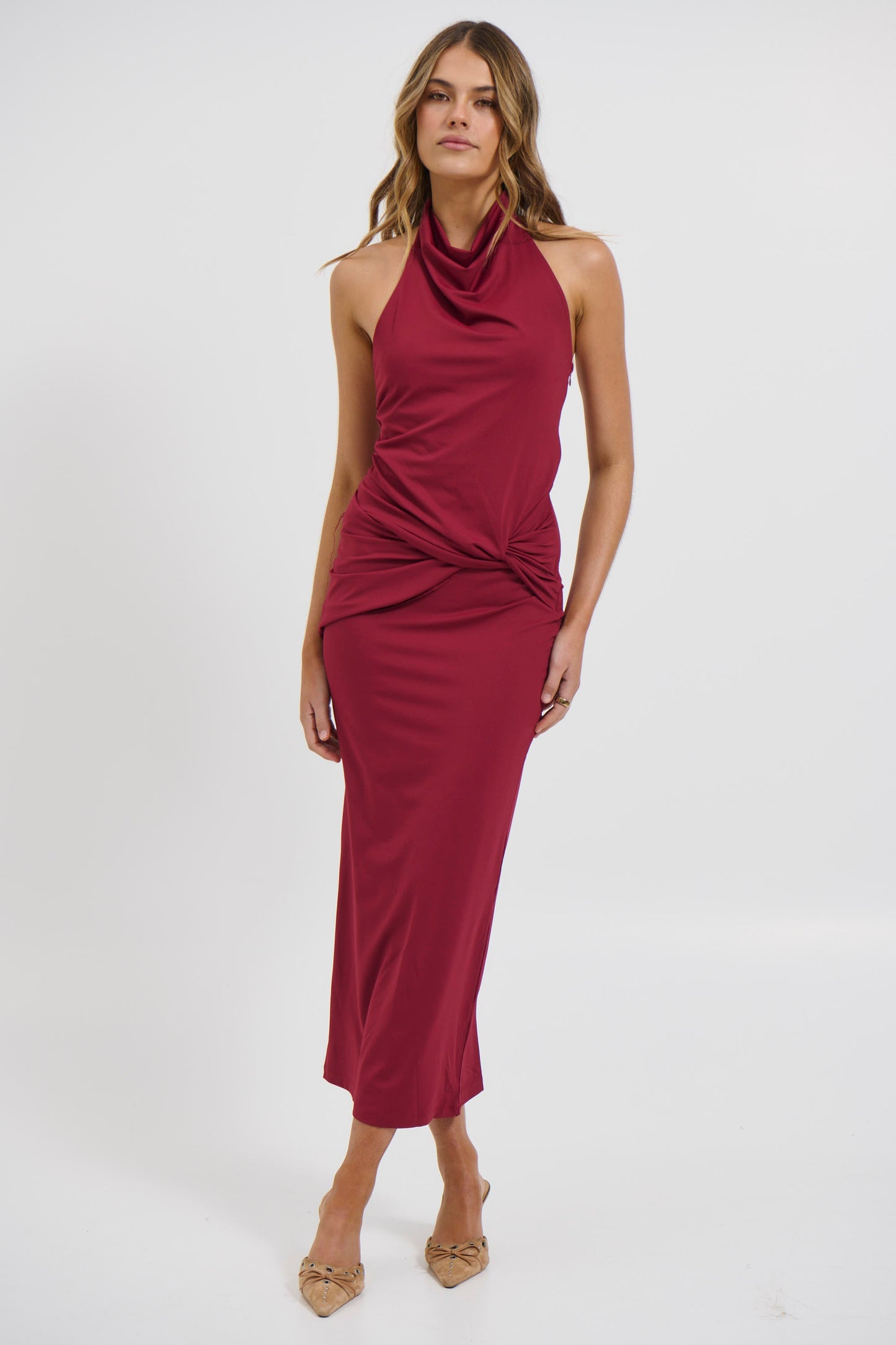 Darling Maxi Dress Wine