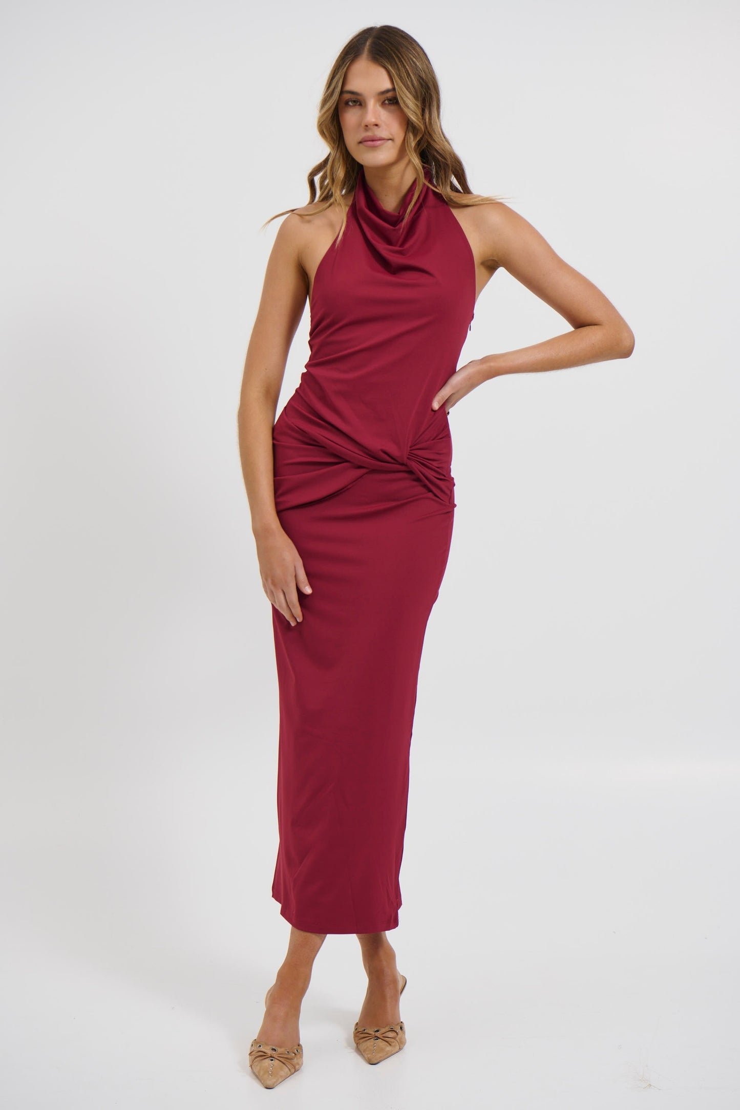 Darling Maxi Dress Wine