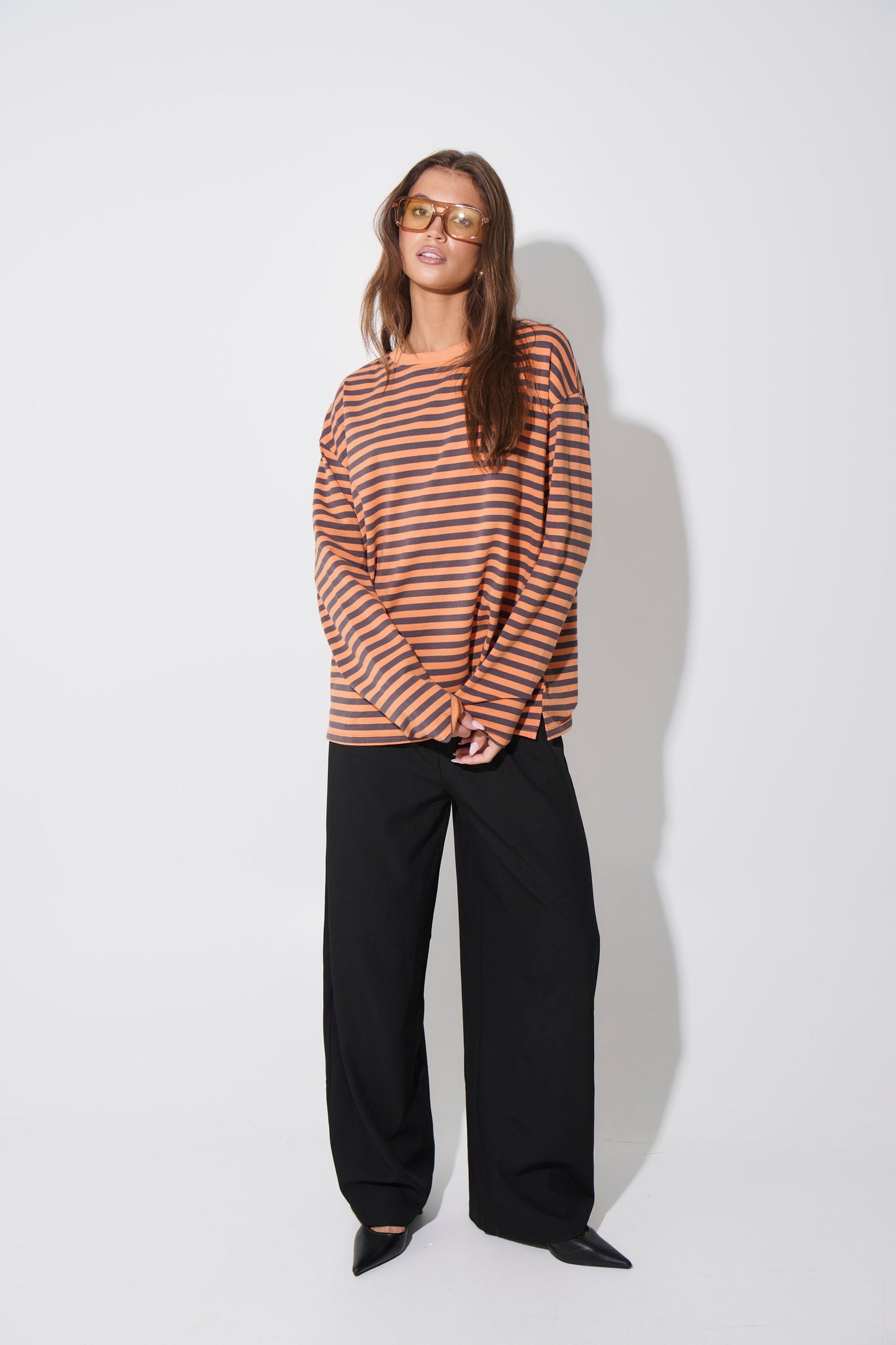 Asher Long Sleeve Tangerine