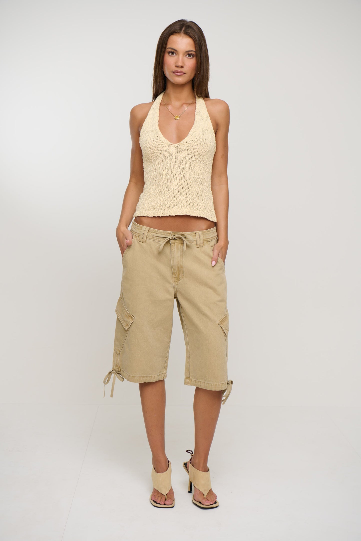 Halo Halter Top Butter