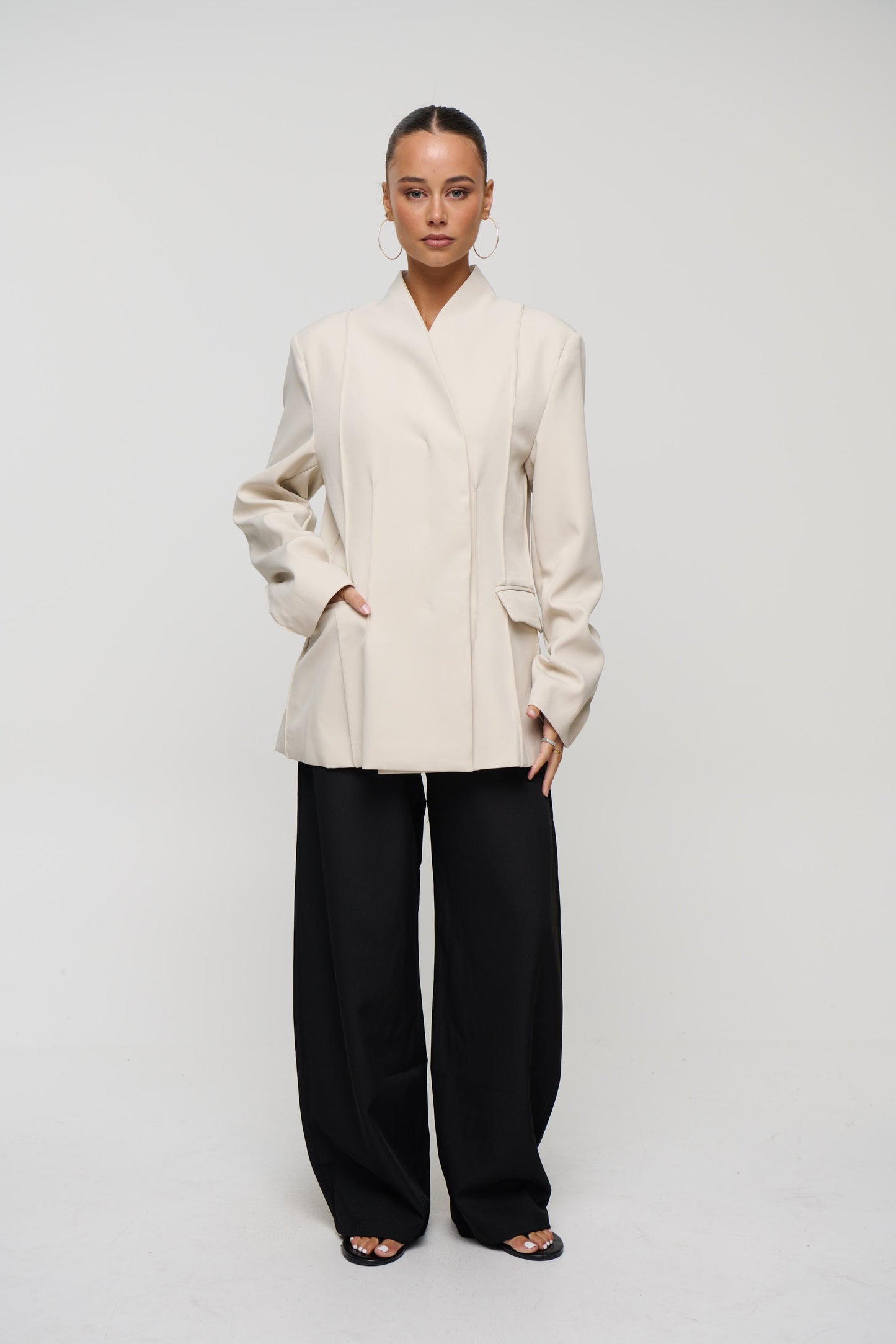 Lenia Blazer Stone