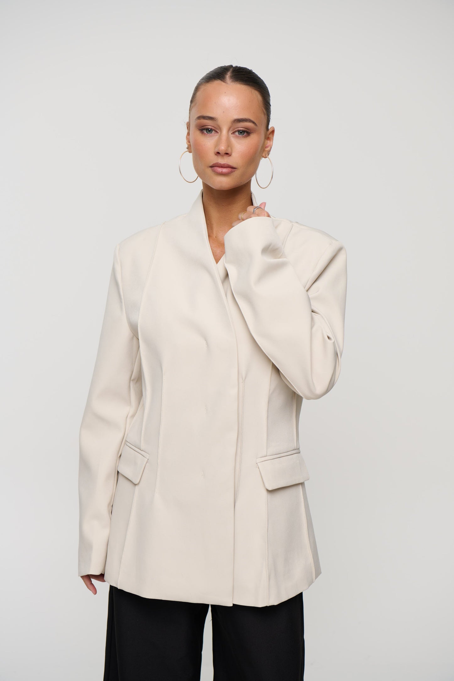 Lenia Blazer Stone