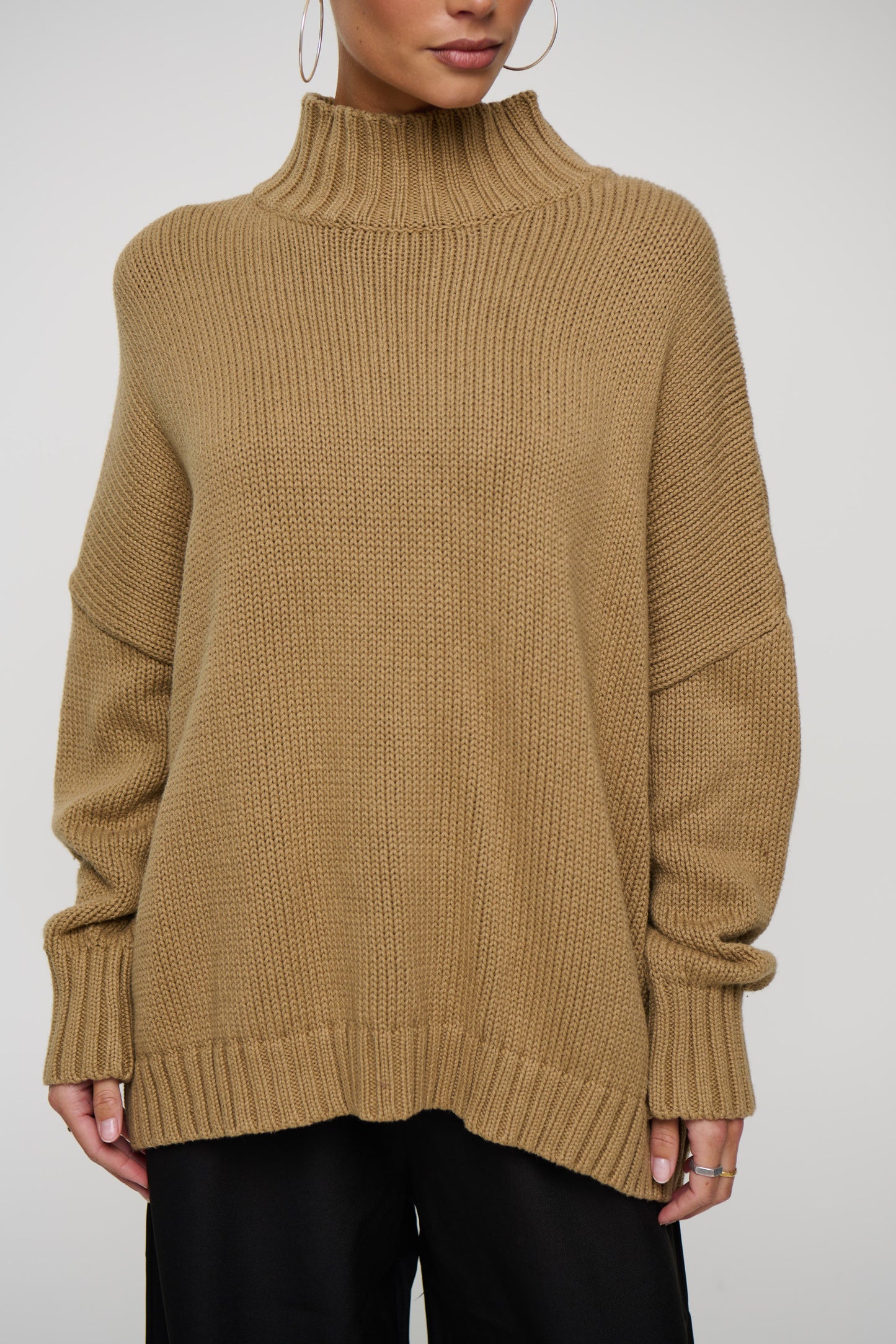 Layla Funnel Neck Knit Sand