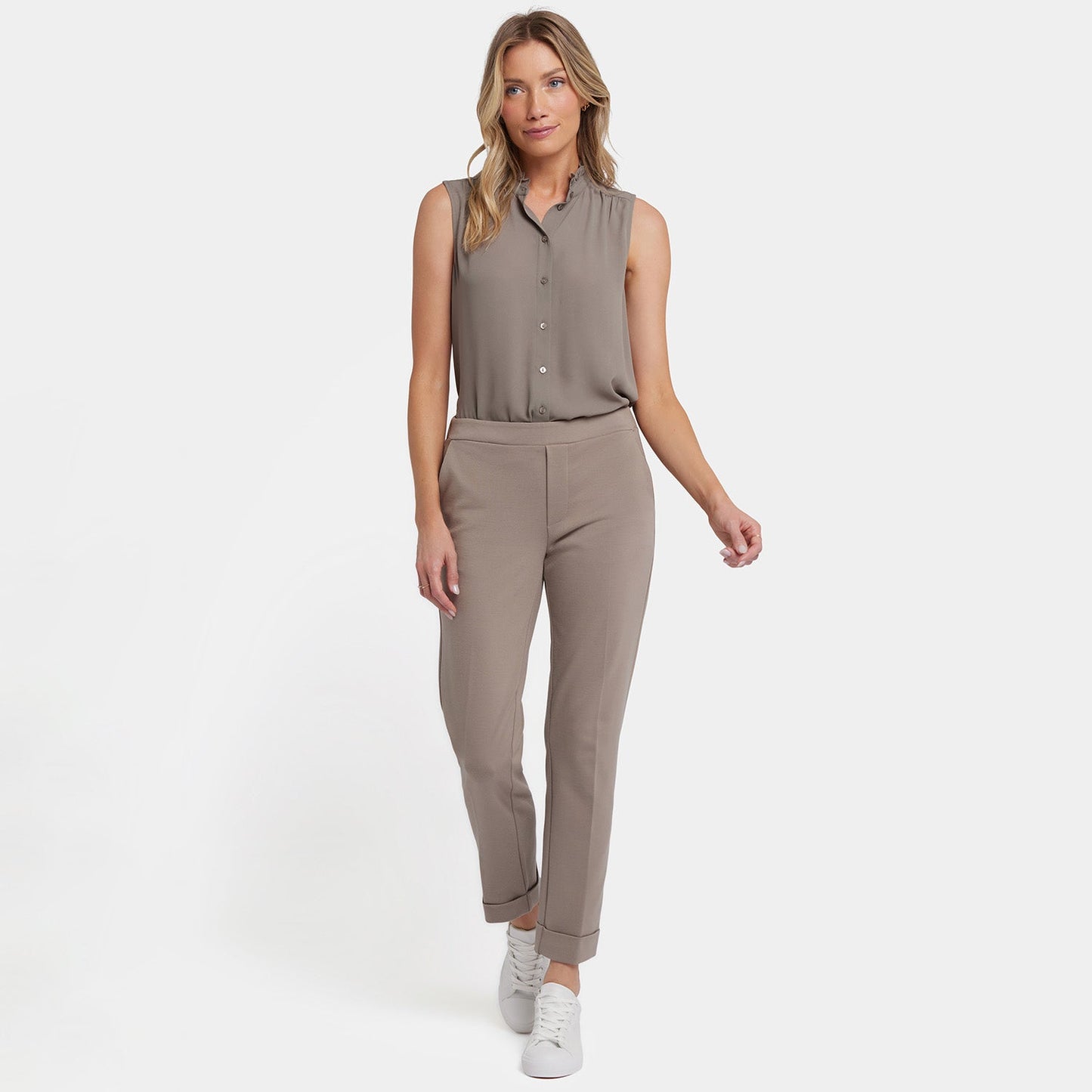 Cassidy Ankle Pull-On Trouser Pants - Saddlewood
