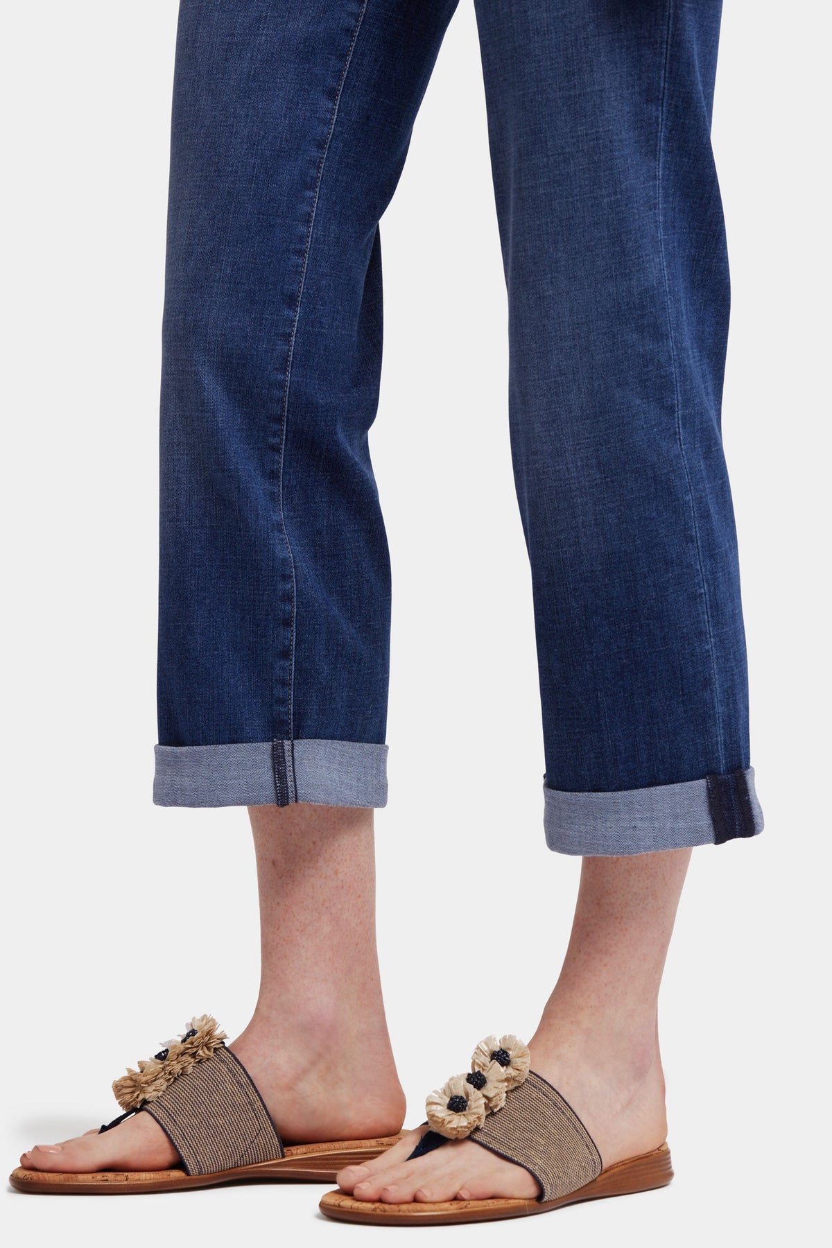Bailey Relaxed Straight Crop Jeans - Asturia Shore
