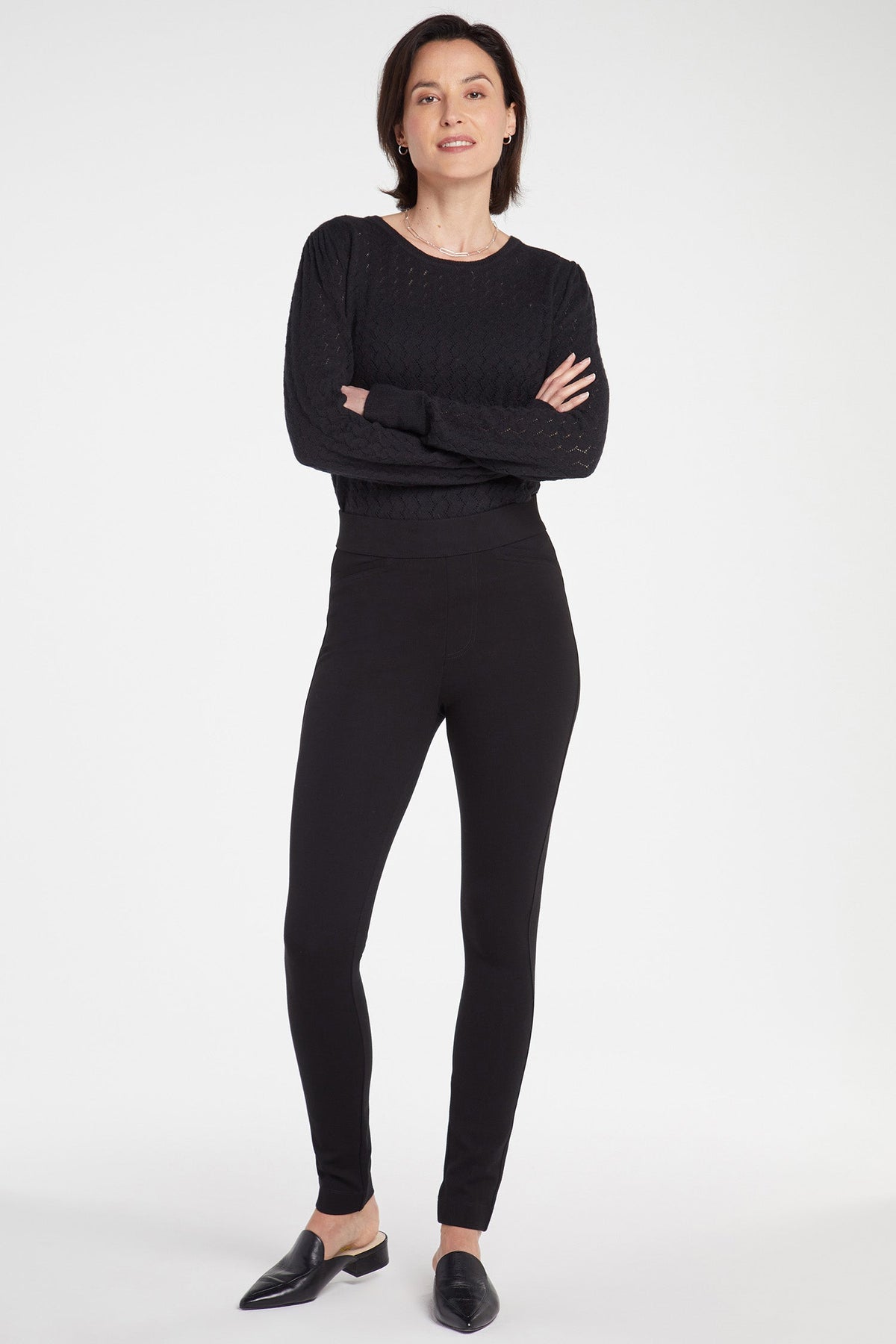 Pull-On Legging Pants - Black