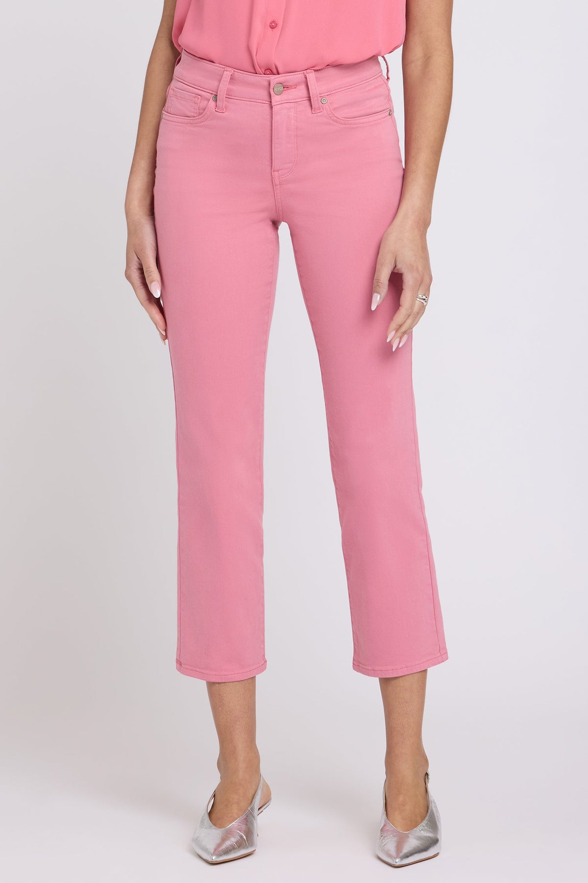 Marilyn Straight Ankle Jeans - Desert Rose