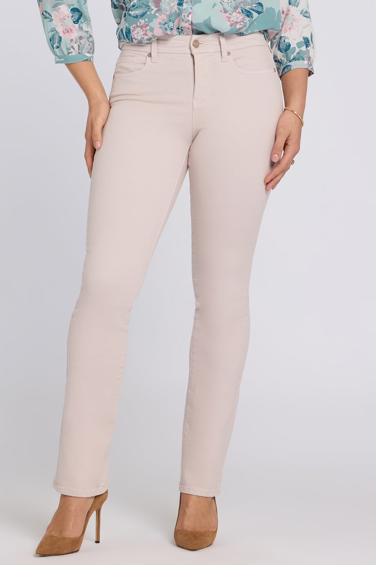 Waist-Match™ Marilyn Straight Jeans - Rock Flower