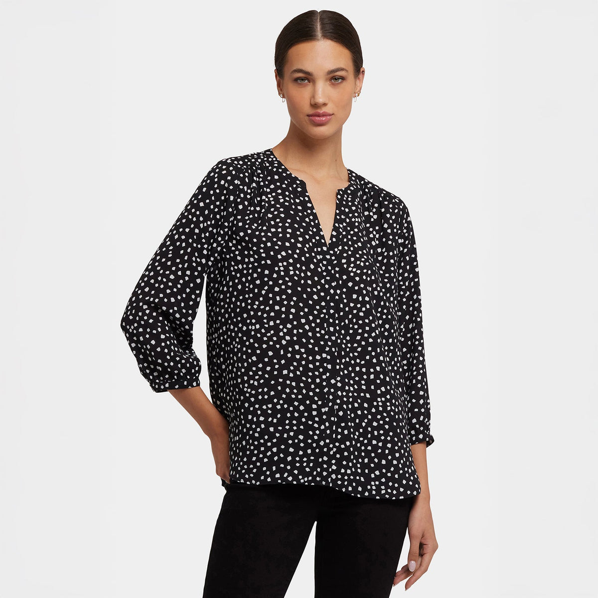 Pintuck Blouse - Francoise Dots
