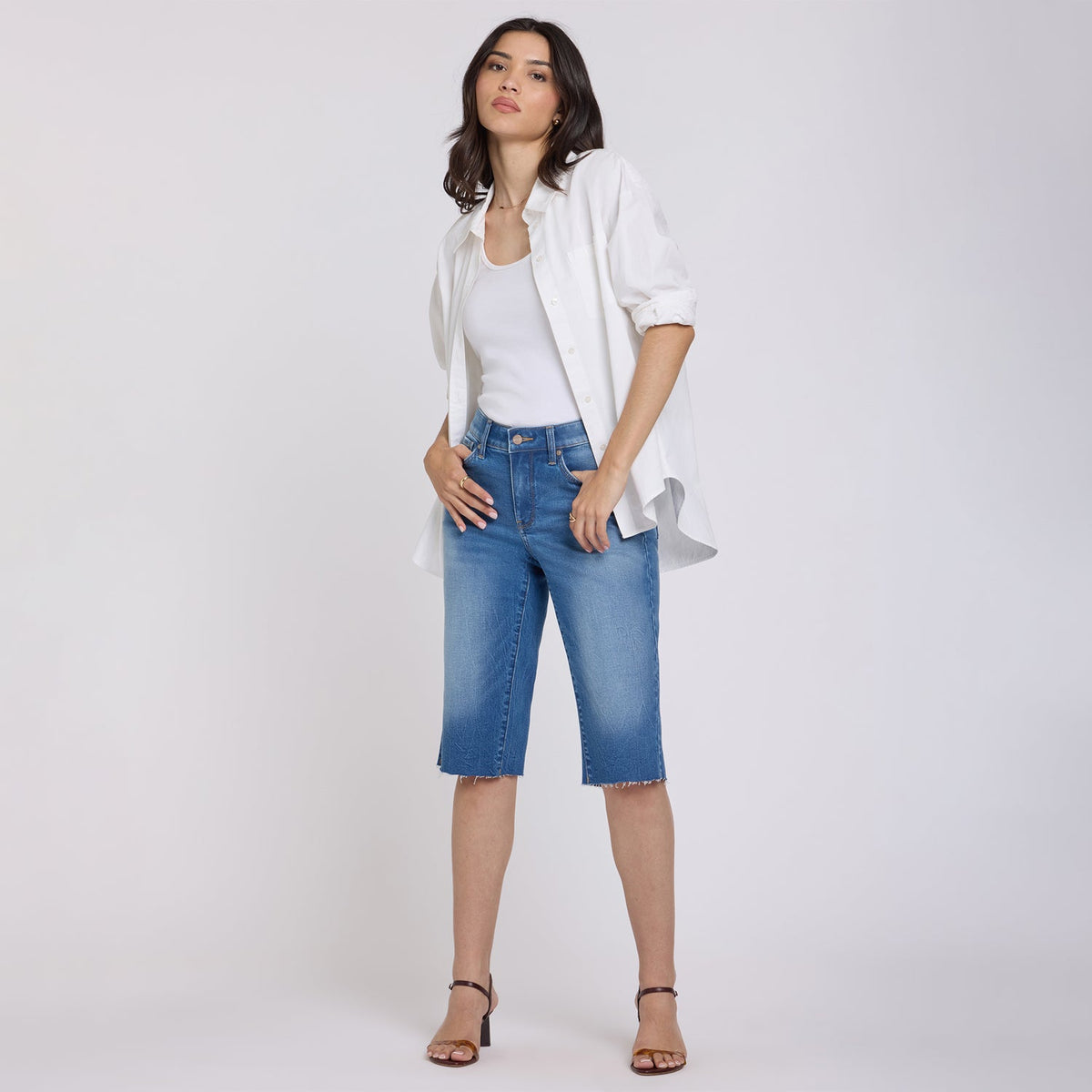 Kristie '80s Bermuda Denim Shorts - Pacifica