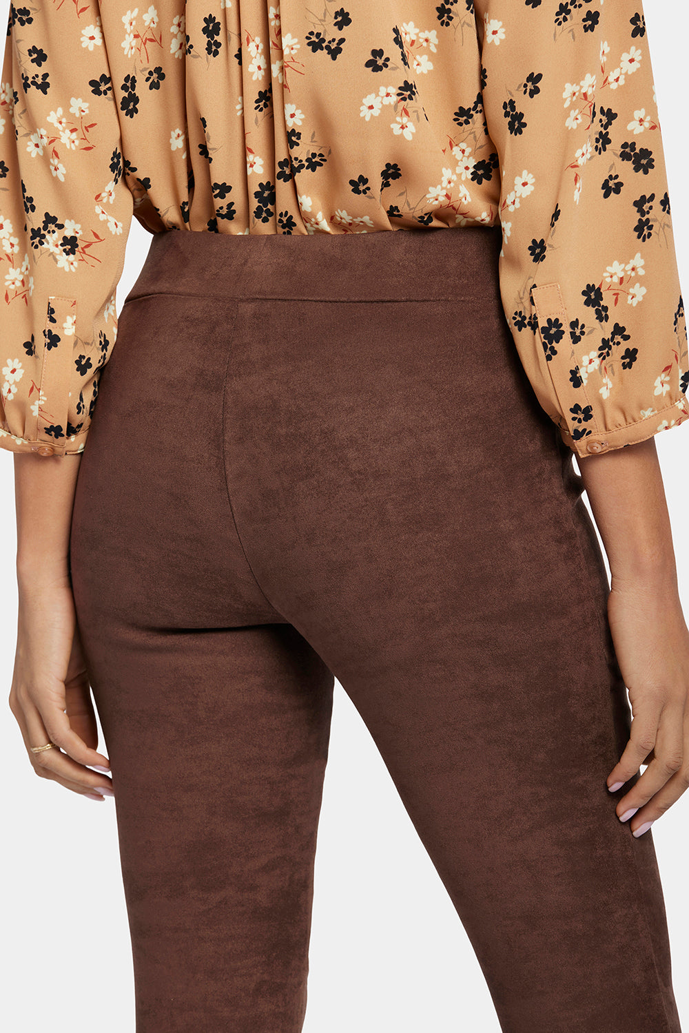 Basic Legging Pants In Petite - Dark Chocolate