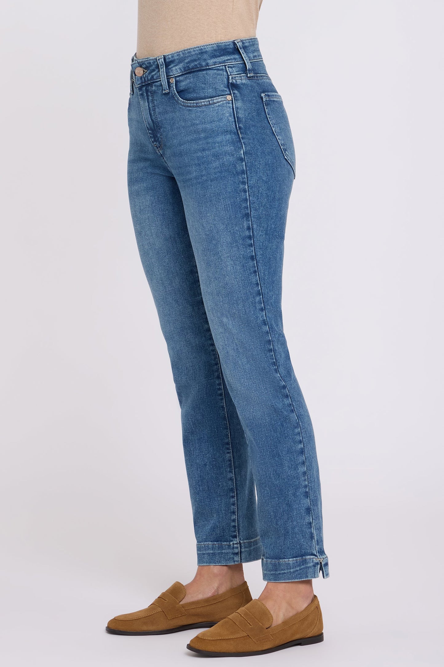 Sheri Slim Straight Ankle Jeans In Petite - Breezy Palms