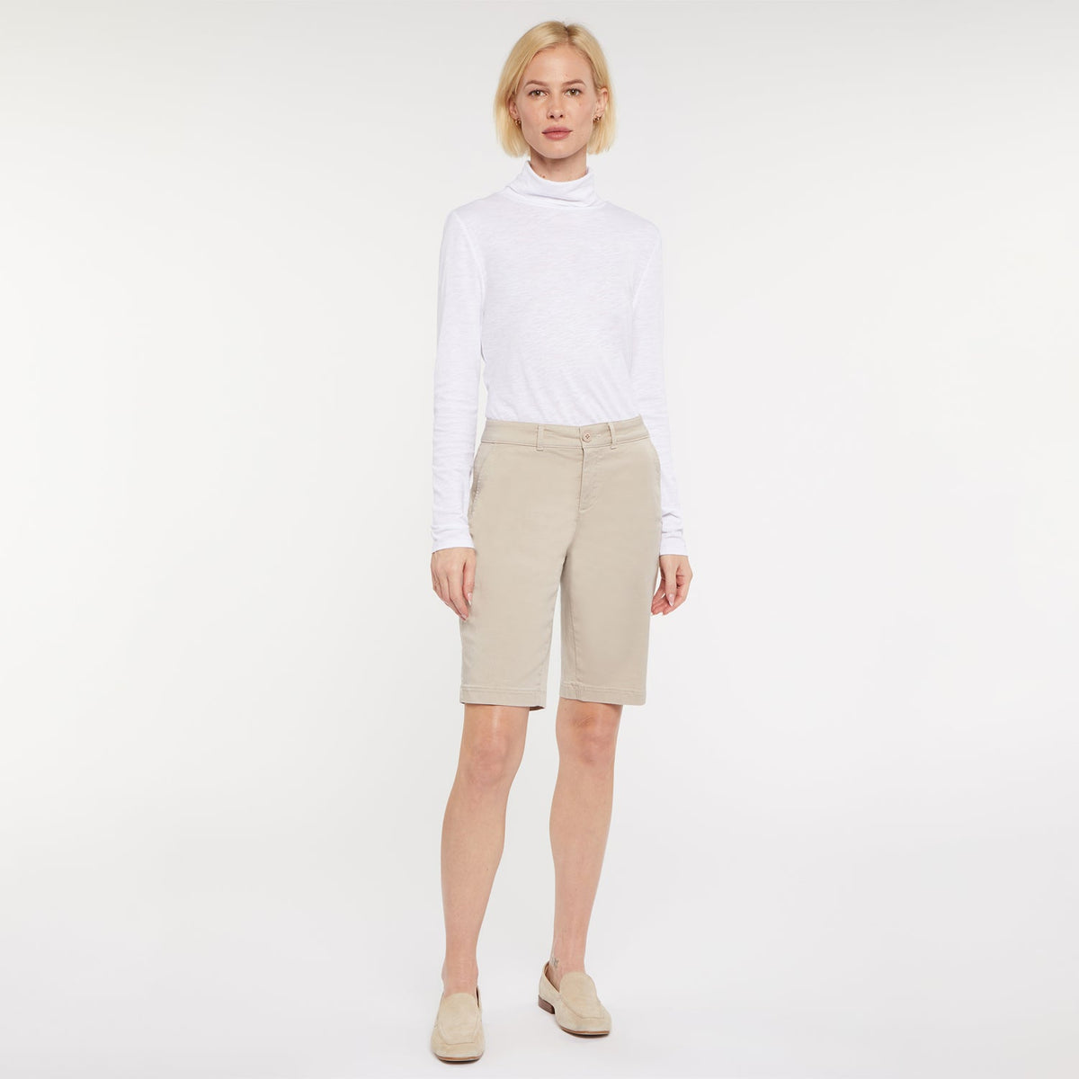 Bermuda Shorts In Petite - Feather