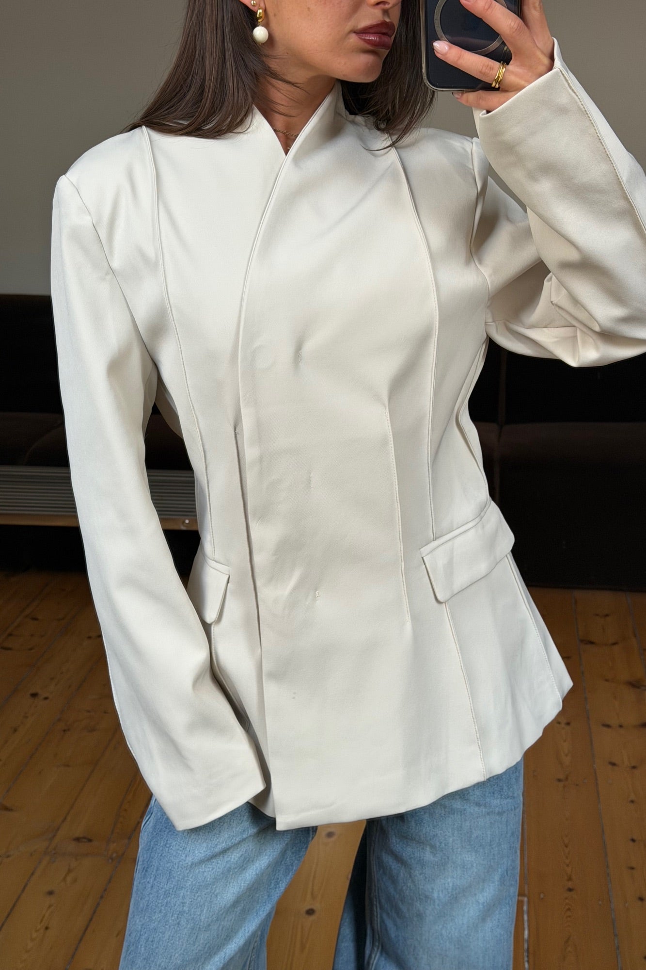 Lenia Blazer Stone