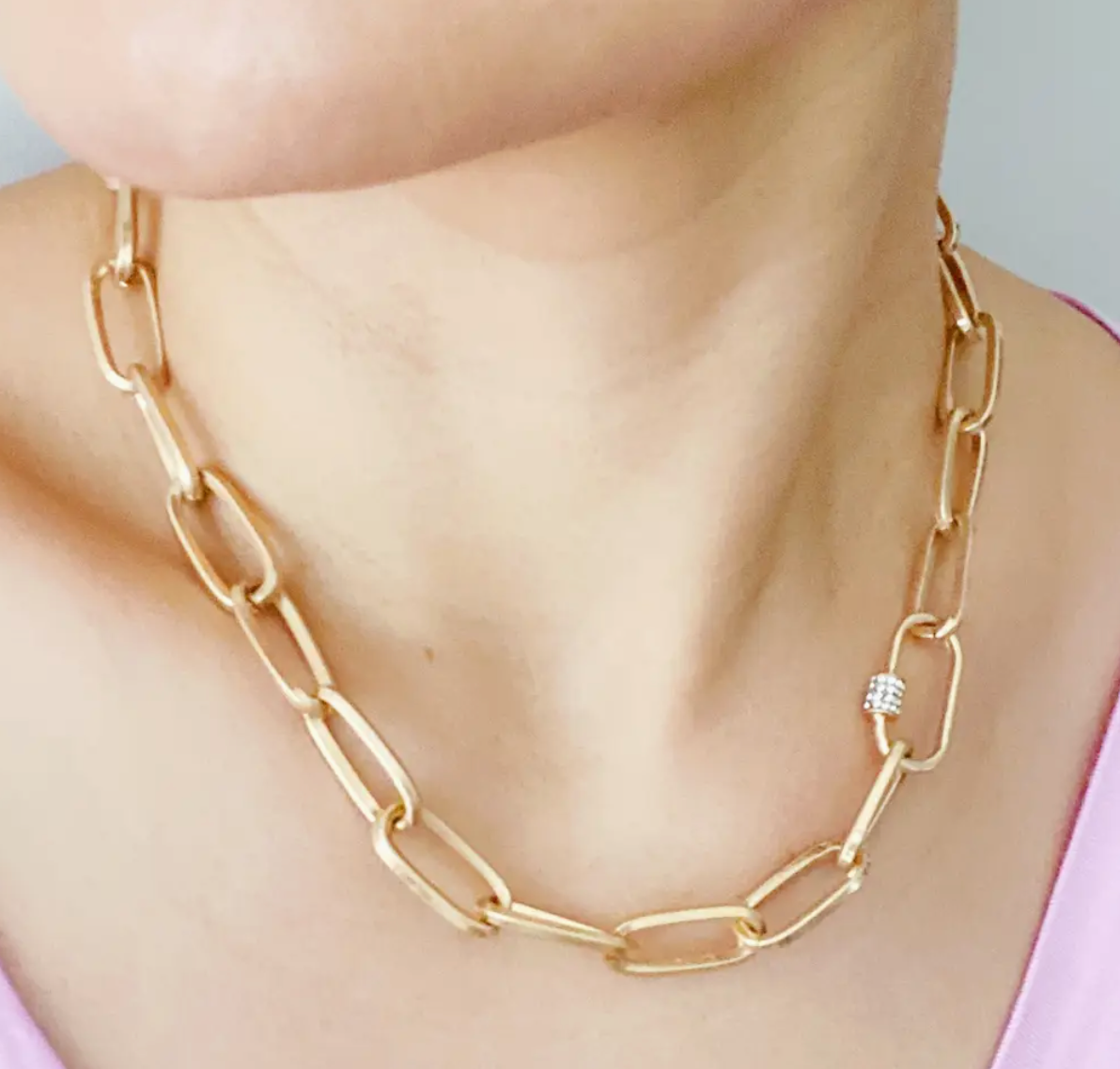 Chain Link Gold Necklace