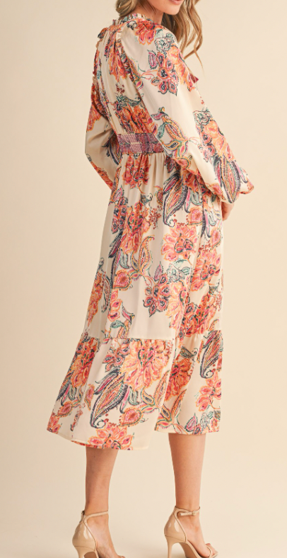 Spring In Her Step Paisley Dress