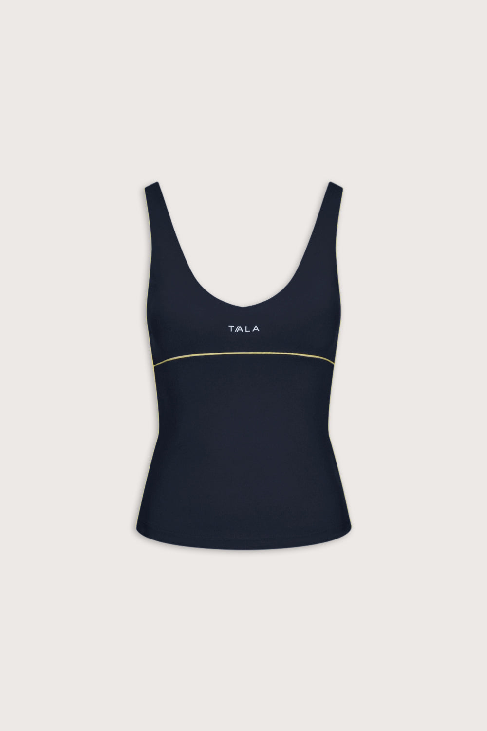 SkinLuxe Contrast Piping Vest - Midnight Navy
