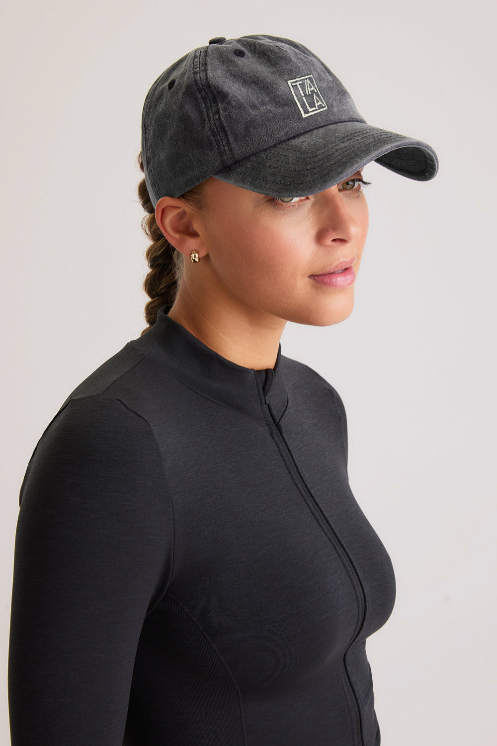 Tala Logo Embroidered Cap - Washed Black