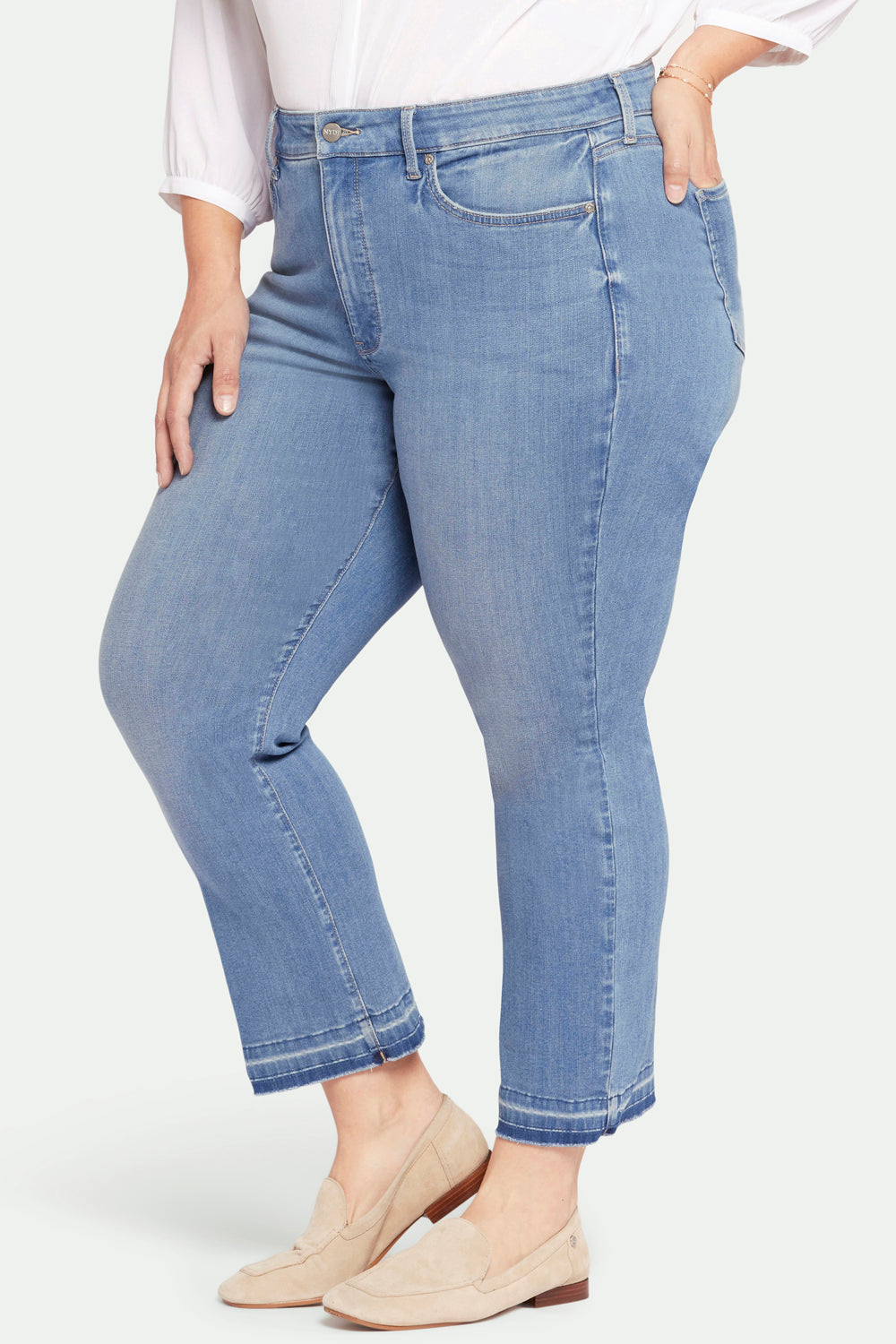 Marilyn Straight Ankle Jeans In Plus Size - Lovesick