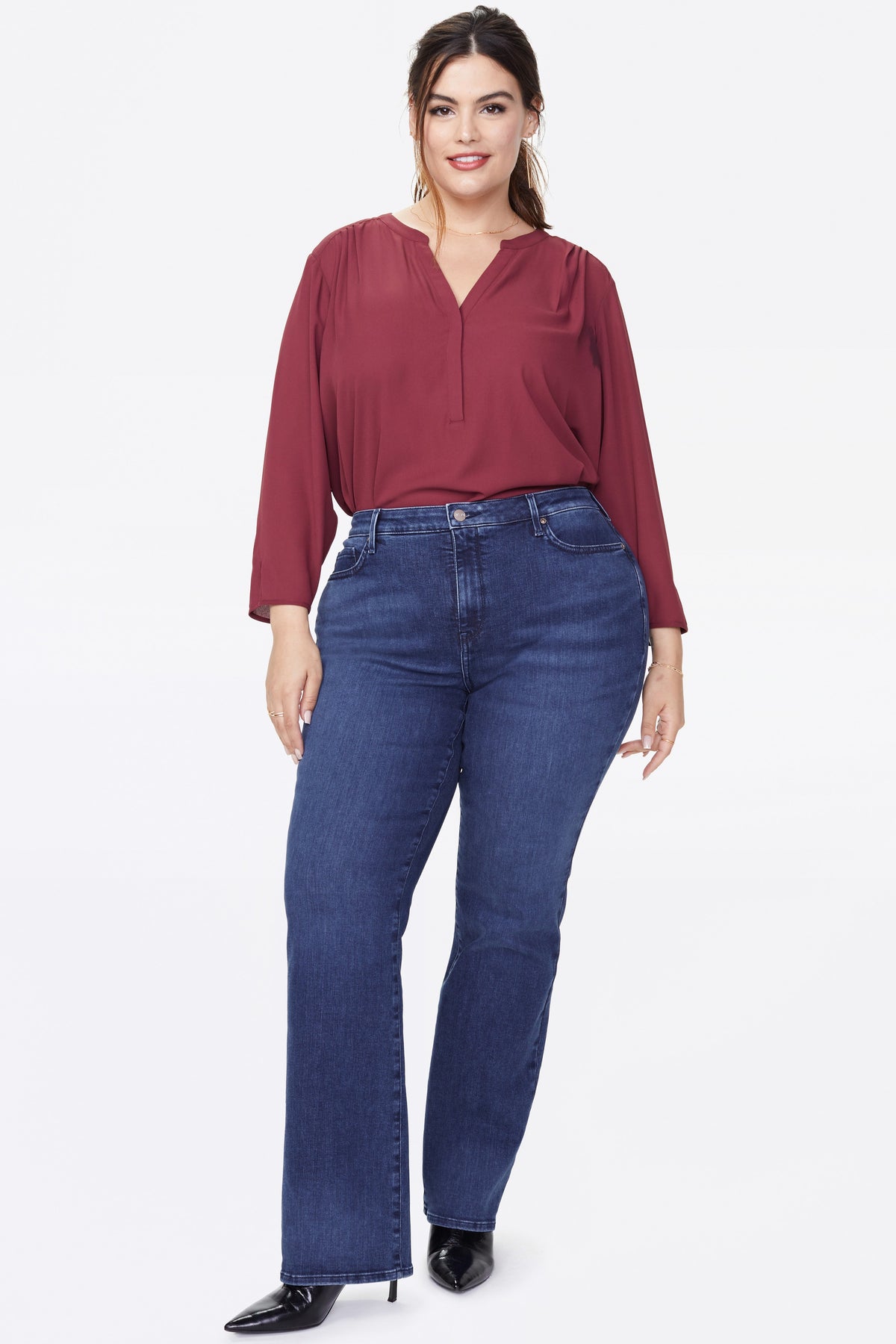 Barbara Bootcut Jeans In Plus Size - Habana